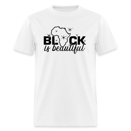 Black Is Beautiful Unisex Classic T-Shirt, White T-shirt - white