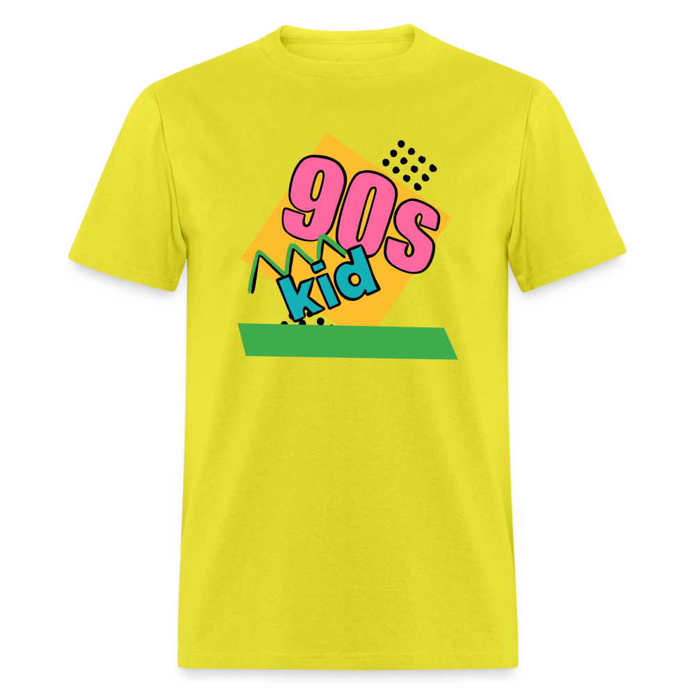 Unisex Classic T-Shirt - 90's Kid - yellow