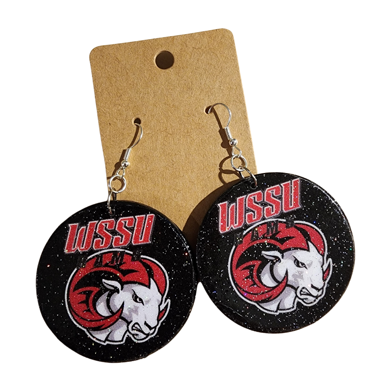 WSSU Rams Dangle Earrings