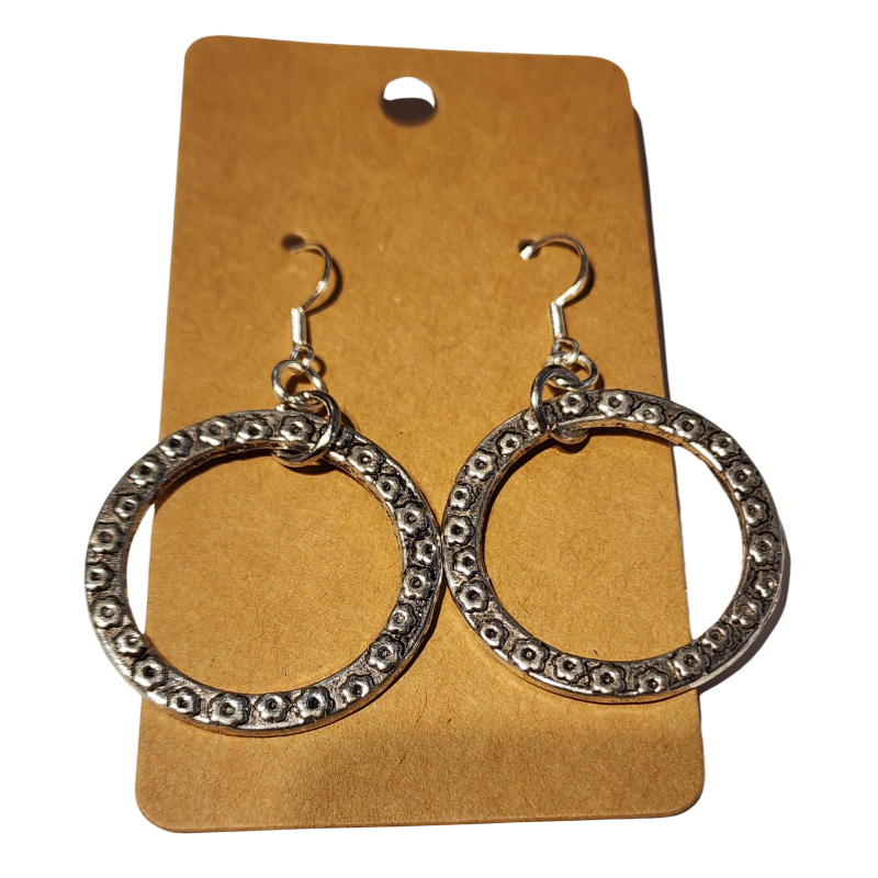 Antique-Style Hoop Earrings