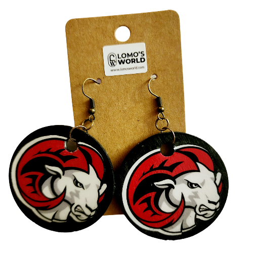 WSSU Rams Logo Earrings