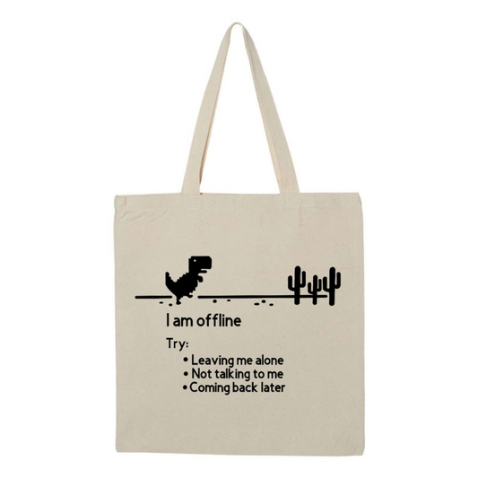 I'm Offline Canvas Tote Bag