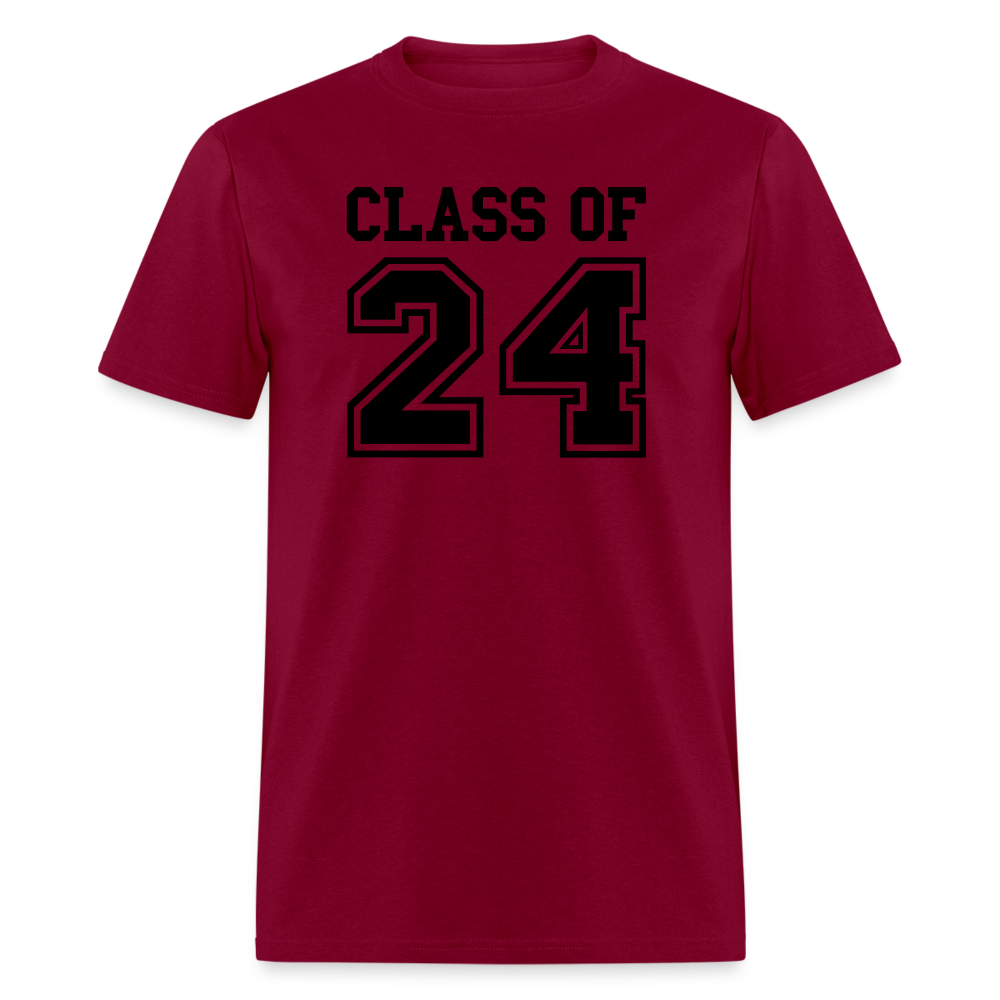 Class of 2024 T-Shirt - burgundy