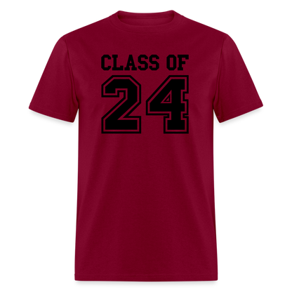 Class of 2024 T-Shirt - burgundy