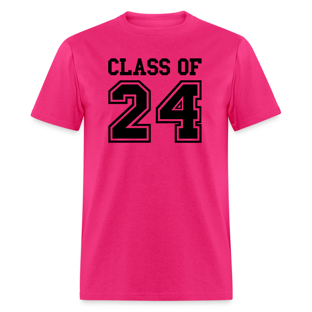 Class of 2024 T-Shirt - fuchsia