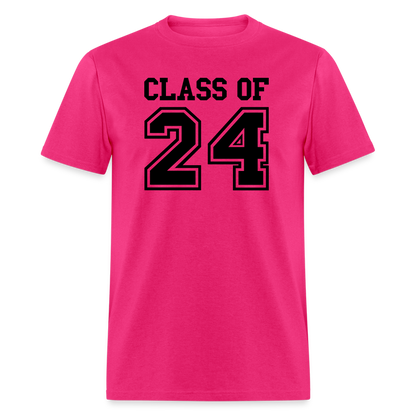 Class of 2024 T-Shirt - fuchsia